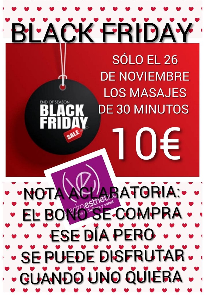 BLACK FRIDAY EN VEDRAESTHETICA 