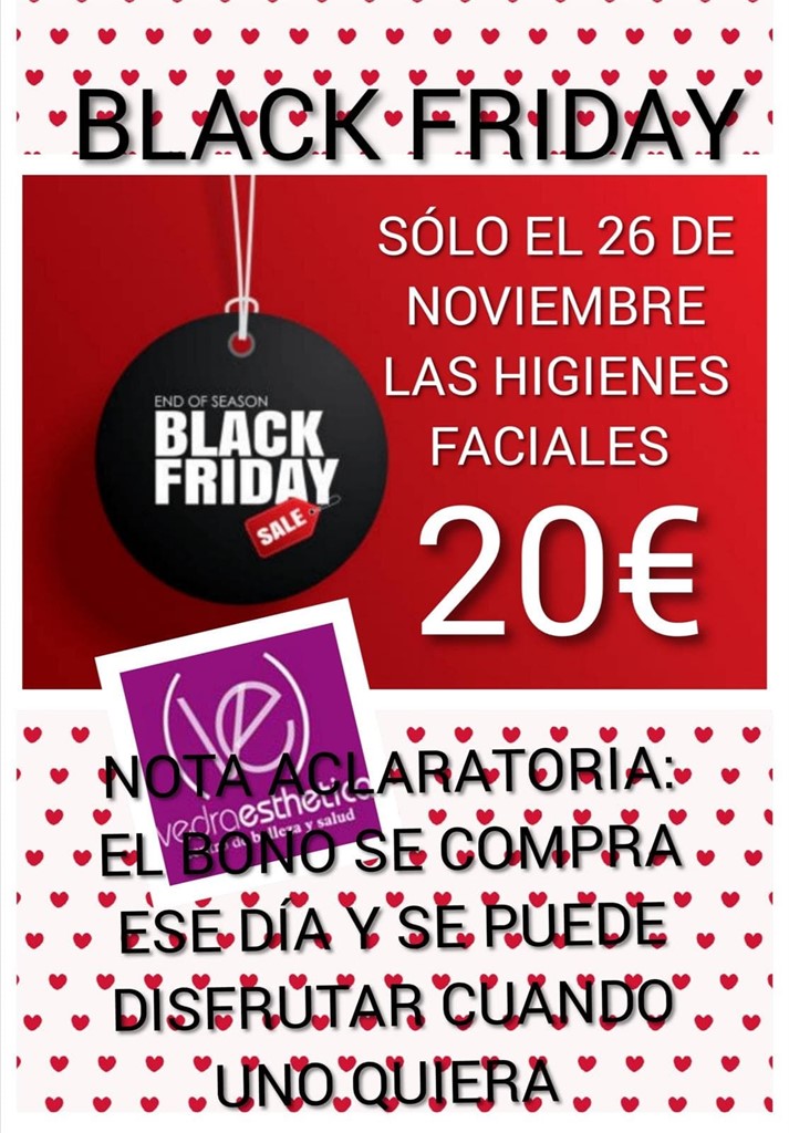 BLACK FRIDAY EN VEDRAESTHETICA 